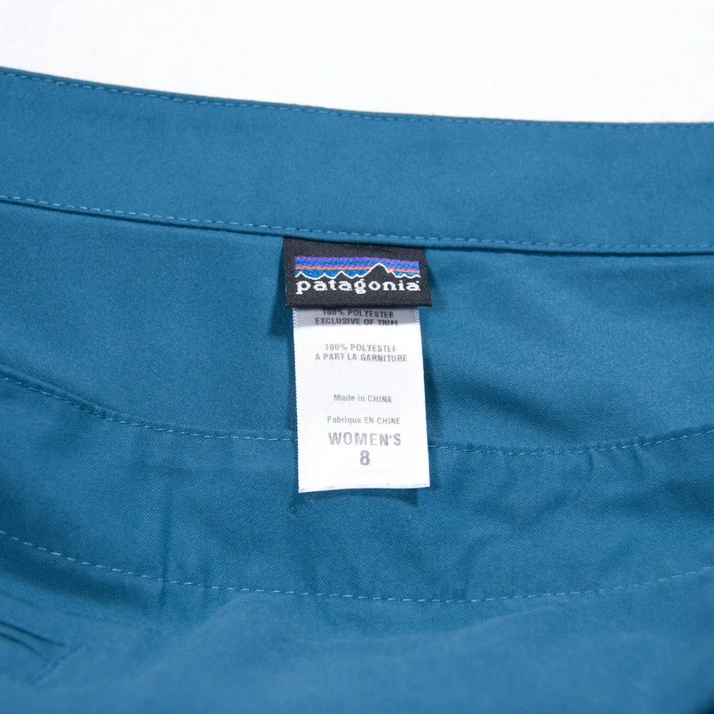 Patagonia‎ Teal Polyester Skort Women's Size 8 Athletic Golf Tennis Activewear
